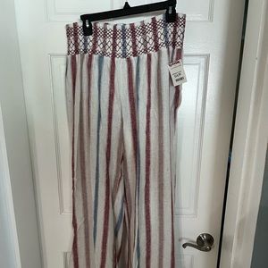 Women’s Striped Linen Pants